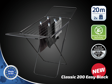 Tendedero Leifheit classic 200 easy negro