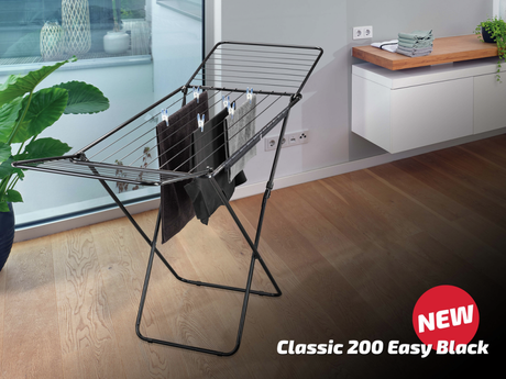 Tendedero Leifheit classic 200 easy negro