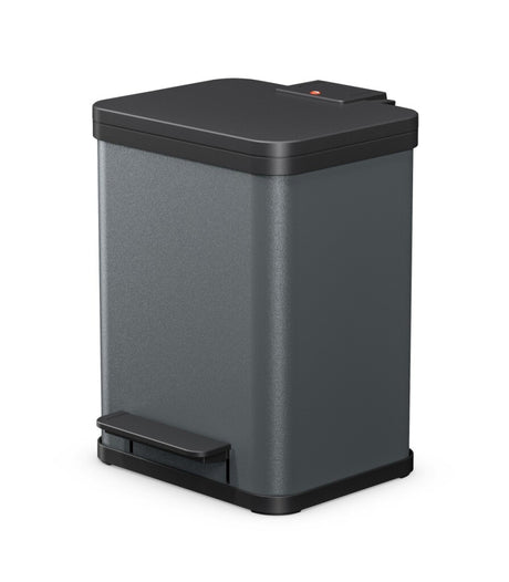 Hailo oko uno plus m cubo de basura con pedal 17l gris oscuro