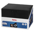 Caja de DVD Hama negra paquete de 30 rojo