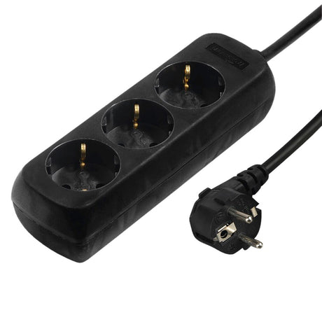 Regleta Hama 3x negro por 10 piezas