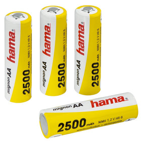 Batería recargable nimh hama 4xaa 2500mah