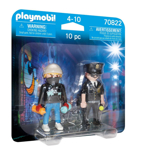 Playmobil City Action Duopack Agente de policía y Sproeier 70822