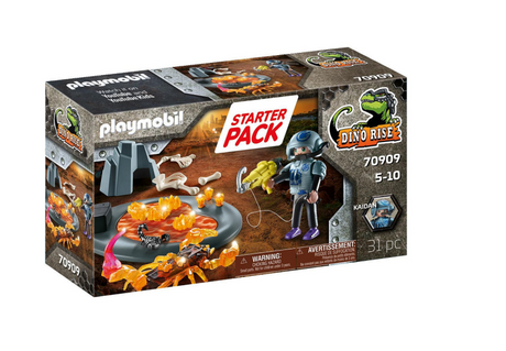 Playmobil dino rise starter pack lucha contra el escorpión de fuego - 70909