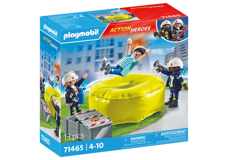 PlayMobil Action Heroes Firefighters con cojines de aire 71465