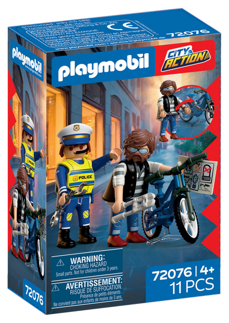 Playmobil 72076 Robo de bicicletas | 2 piezas