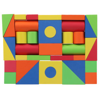 Jipy descubre bloques apilables de espuma 37 piezas de colores | 4 piezas