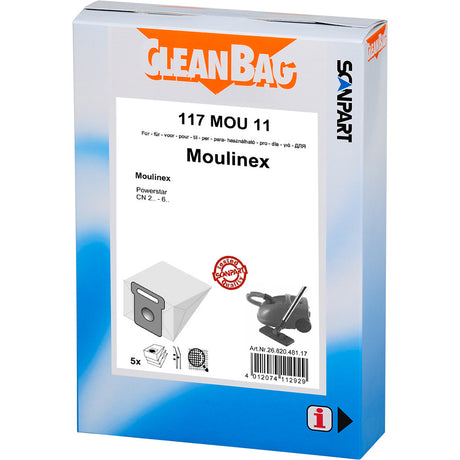Scanpart cleanbag 117mou11 bolsa para polvo moulinex powerstar