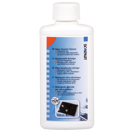 Limpiador de placas Scanpart 250 ml - para todas las placas de vidrio - como vitrocerámicas de inducción y halógenas - todos los días - universal