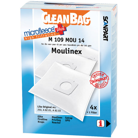 Scanpart microfleece+ bolsa para polvo moulinex compact