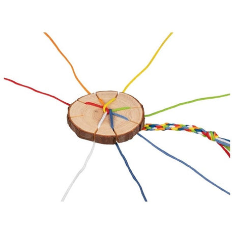 Las pulseras de disco de trenza de madera de Goki hacen un juego de manualidades