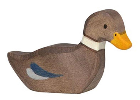 Pato Holztiger, nadando. 6cm. 6x1.9