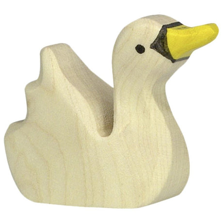 Cisne Holztiger, pequeño nadando. 3,5 centímetros