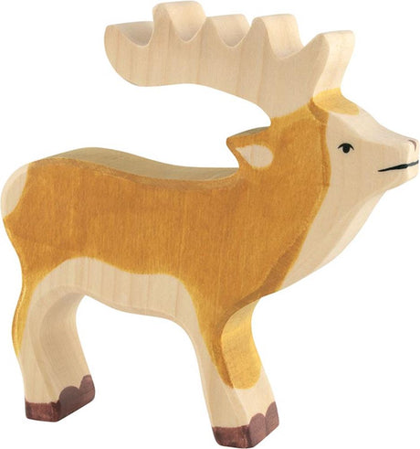 Animales del bosque Holztiger - ciervo - 15x3x15cm - figura de madera - hecho a mano