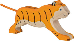 Tigre Holztiger, corriendo. 17cm.