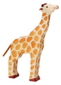 Jirafa Holztiger, con la cabeza erguida. 21cm.