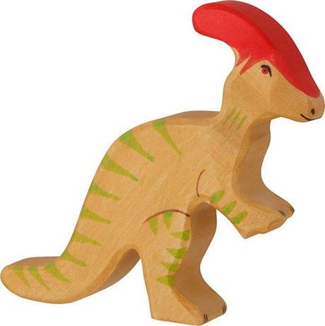 Holztiger parasaurolophus. 12cm.