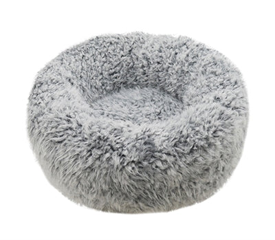 Rosewood Cama para perros pelusa plateada gris