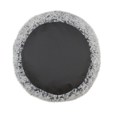 Rosewood Cama para perros pelusa plateada gris