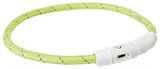 Trixie collar luminoso para perros flash USB TPU nylon verde