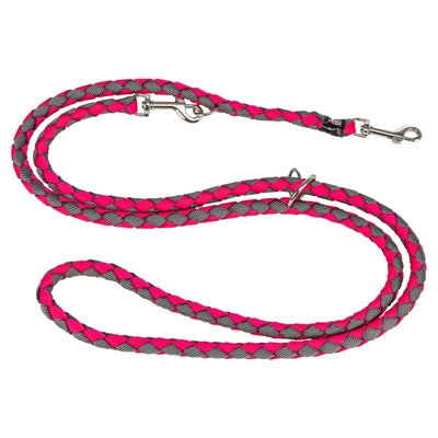 Trixie correa para perro cavo ajustable gris fucsia