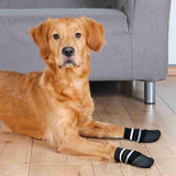 Trixie Calcetines antideslizantes para perros con capa de goma alrededor, negro