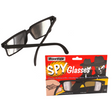 Gafas espía con espejo lateral en la patilla.