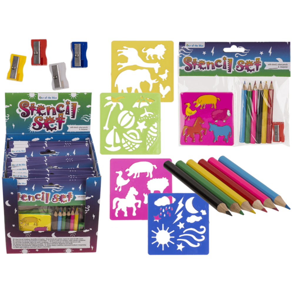 Conjunto escolar dsp, 3 piezas. (plantilla, color