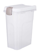 Trixie Contenedor hermético con cerradura de plástico transparente blanco blanco