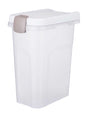 Trixie Contenedor hermético con cerradura de plástico transparente blanco blanco