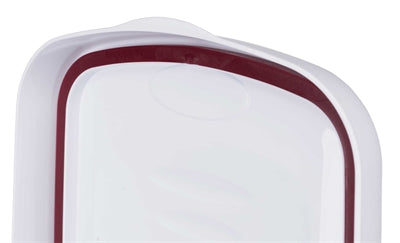 Trixie Contenedor hermético con cerradura de plástico transparente blanco blanco