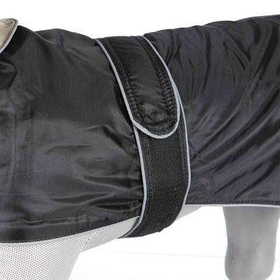 Trixie abrigo para perros - impermeable, ajustable, forro polar - 60 cm negro