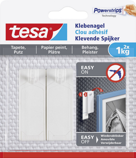 Tesa 1051200 - Adhesivo para uñas superficies sensibles 1kg | 8 piezas