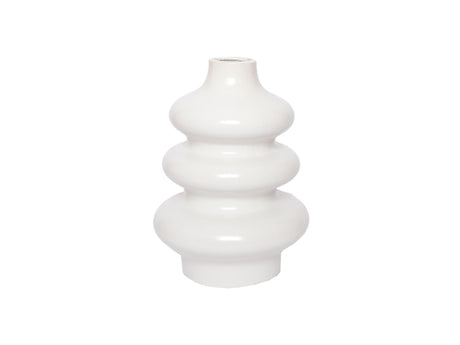 Casa de la naturaleza jarrón blanco telmen 28cm cerámica