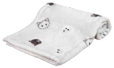 Trixie manta mimi peluche suave gris claro
