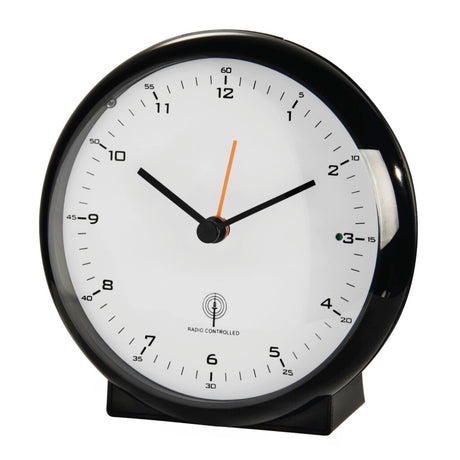 Reloj despertador Hama - elegancia pro - radiocontrolado - bajo nivel de ruido - negro