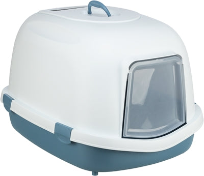 Trixie gato box primo xxl top con capucha azul blanco