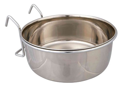 Trixie cuenco de comida con soporte para colgar de acero inoxidable