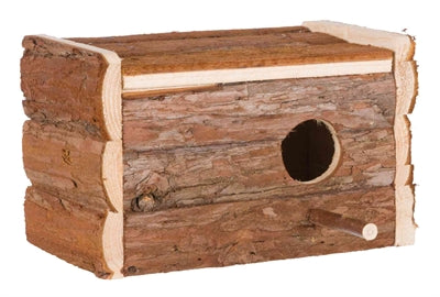 Trixie caja nido fabricada en madera de corteza
