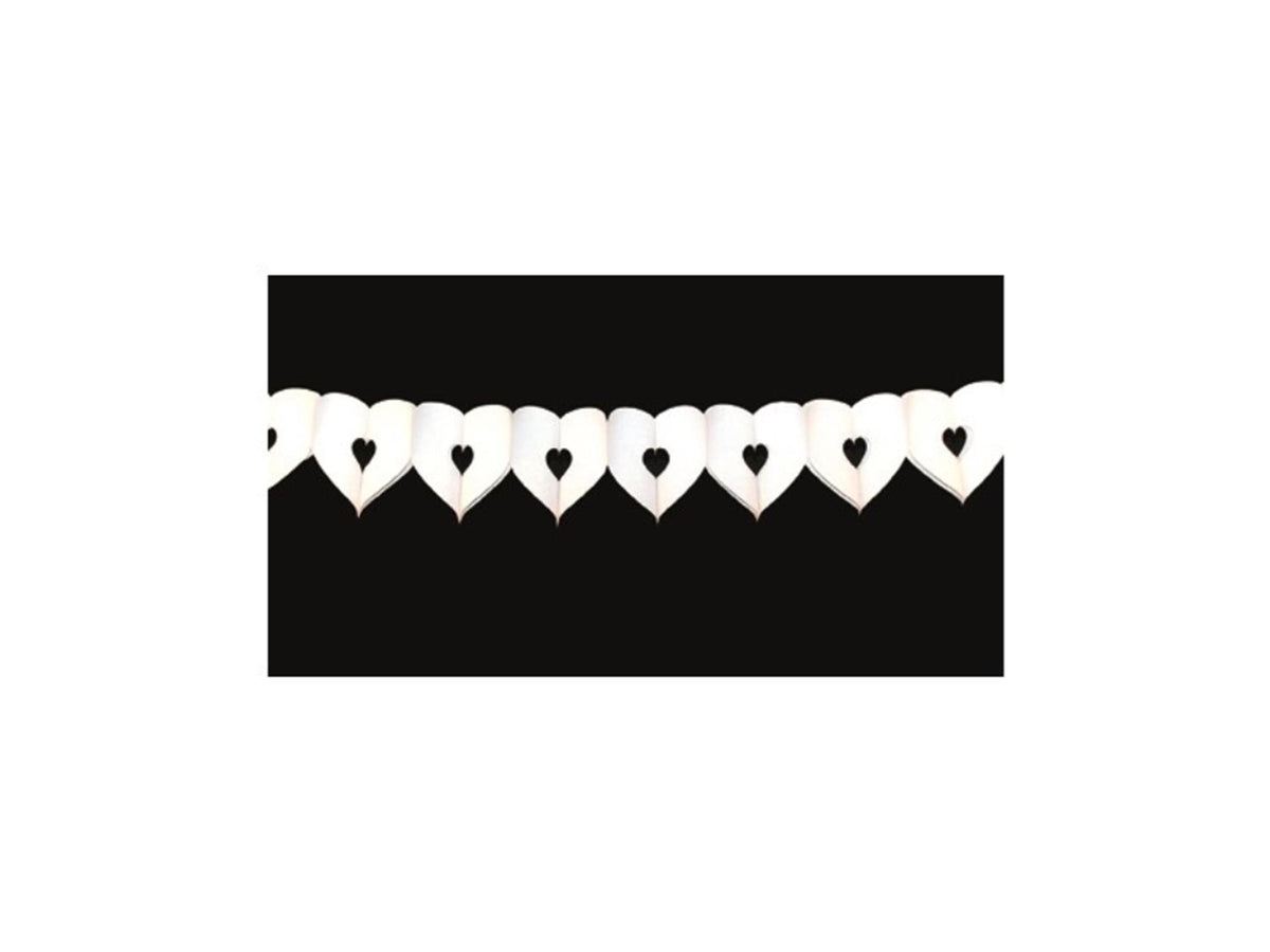 Haza guirnalda corazón blanco 6 mtr guirnalda corazón blanco 6 mtr