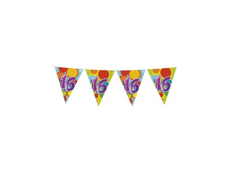Haza flag line 10mtr figuras 16 años, pack de 5 piezas