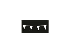 Hilo de bandera Haza 10m plástico blanco