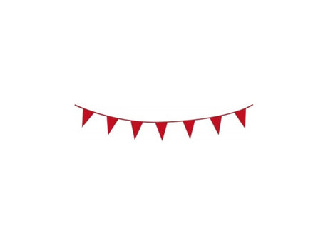 Línea de bandera Haza 10m línea de bandera roja 10m roja