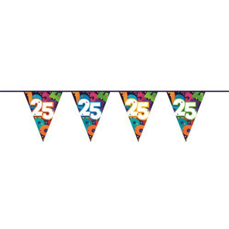 Línea bandera haza 10mtr figuras 25 años