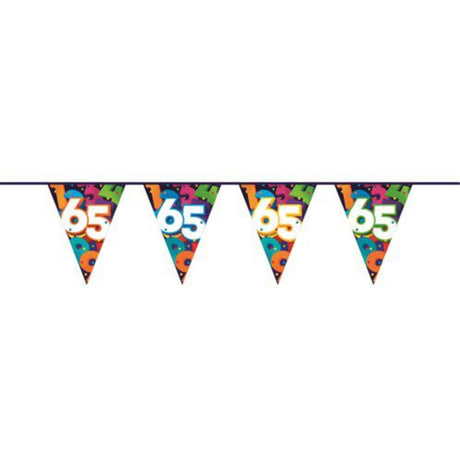 Línea bandera haza 10mtr figuras 65 años
