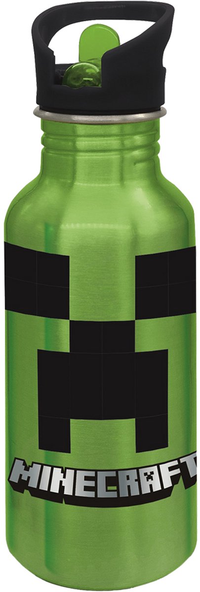 Stor minecraft fles groen kinderen