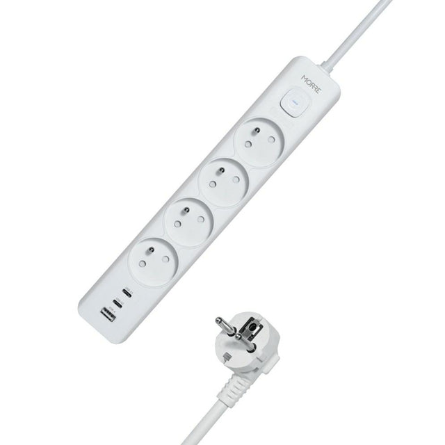 Morre power strip 4g usb, 2xusb-c,1,5m