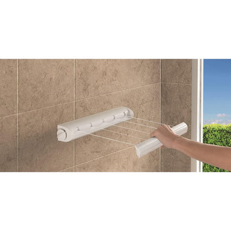 Tendedero rodillo metaltex tomado portofino 21m blanco