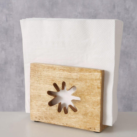 Boltze home servilletero mango florido 13,5x5,5x10,5cm