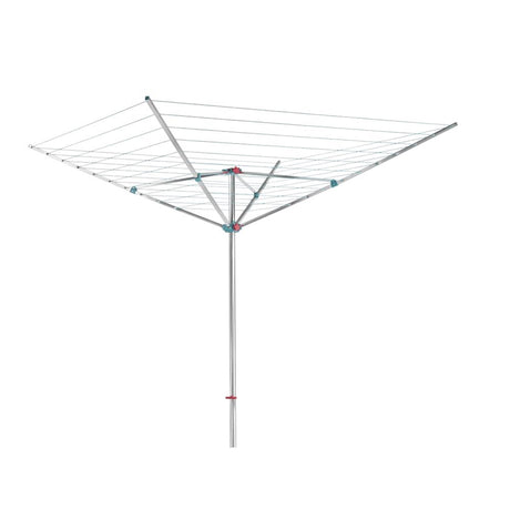 Secador rotativo Metaltex Meteor de 60 m, incluido anclaje al suelo de 40 mm